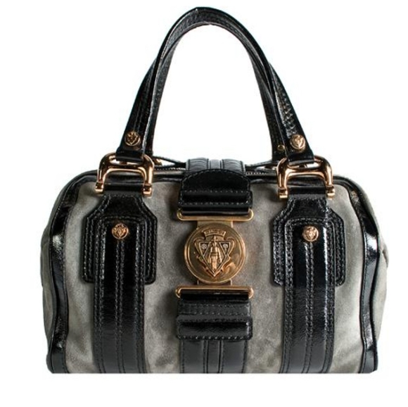 Gucci Handbags - EUC GUCCI Suede Aviatrix Boston Satchel Handbag